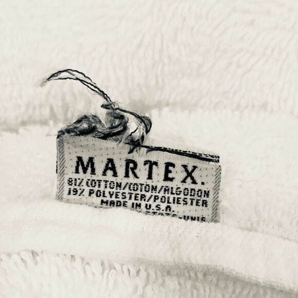 4 Pc Lot Vtg White Towels Dundee Bath Martex Hand 2 Royal Collection Washcloths - Picture 8 of 12